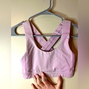 Lululemon Light Pink Cross-back Sports Bra